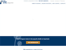 Tablet Screenshot of fe-seguros.com
